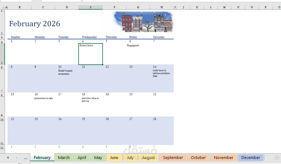 إعداد Content Plan و Content Calendar احترافي لإدارة السوشيال ميديا