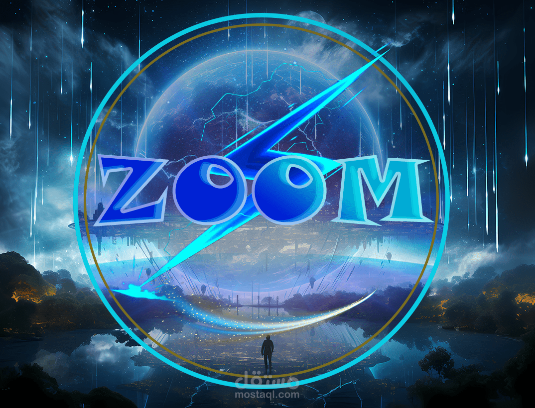 تصميم شعار "ZOOM" – تجسيد لمفهوم السرعة والقوة