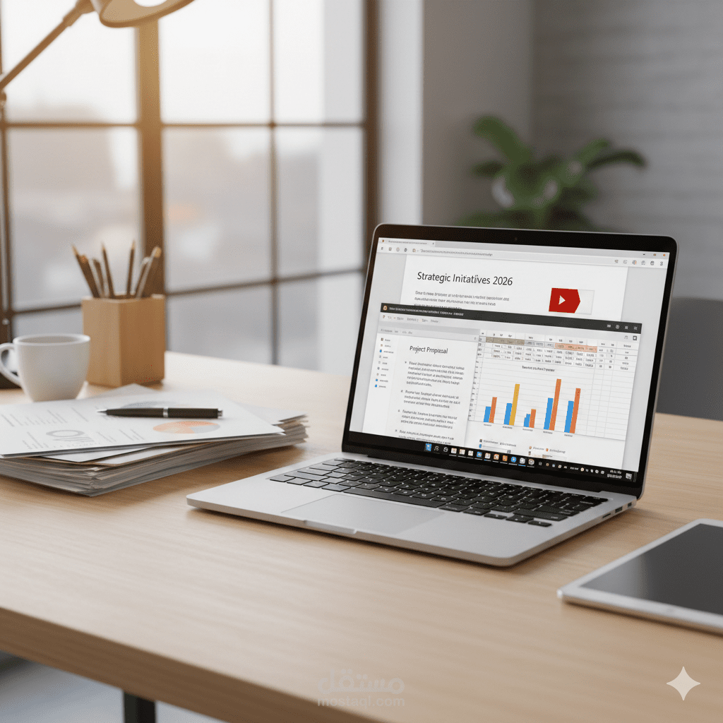 “تنسيق ملفات Word وExcel وPowerPoint | محتوى عربي وإنجليزي باحتراف”