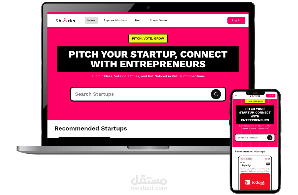 Sharks - منصة تواصل اجتماعي مخصصة للشركات الناشئة