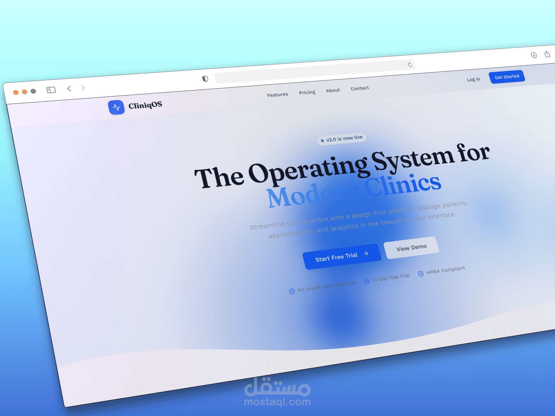 CliniqOs — نظام SaaS لإدارة العيادات (متعدد العيادات)