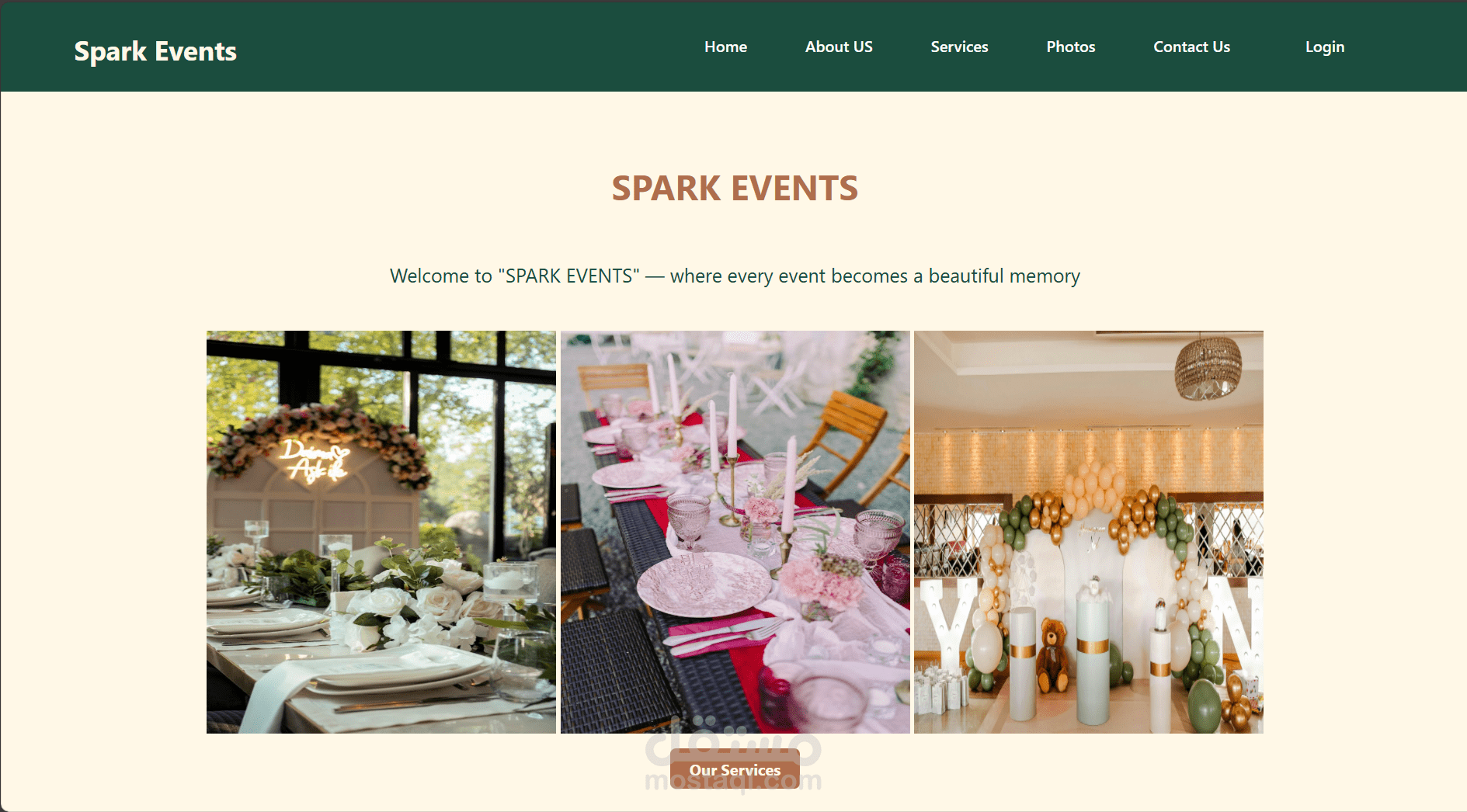 Event Planner Website
