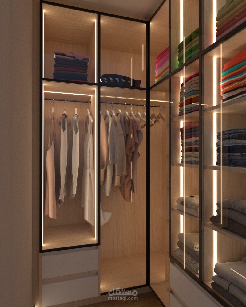 غرفة Dressing لأحد العملاء (أول مشروع لي)