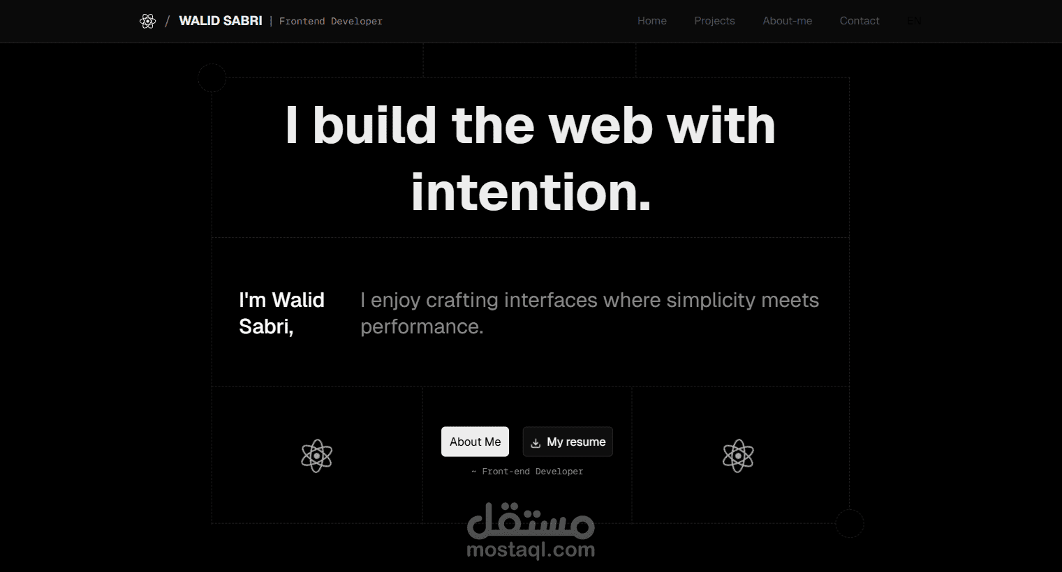 موقعي الشخصي (My Portfolio)