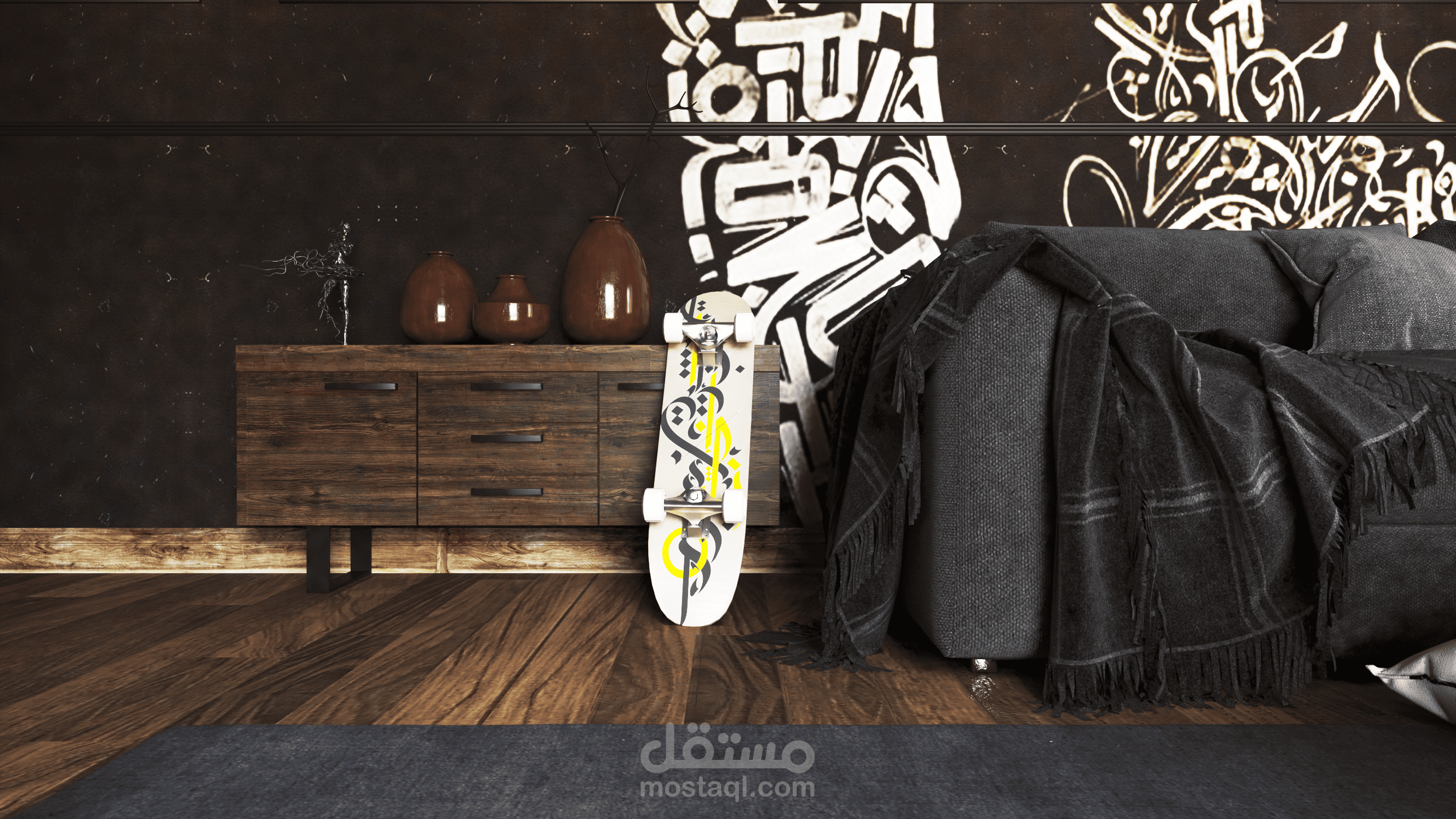 Calligraphy Living Room