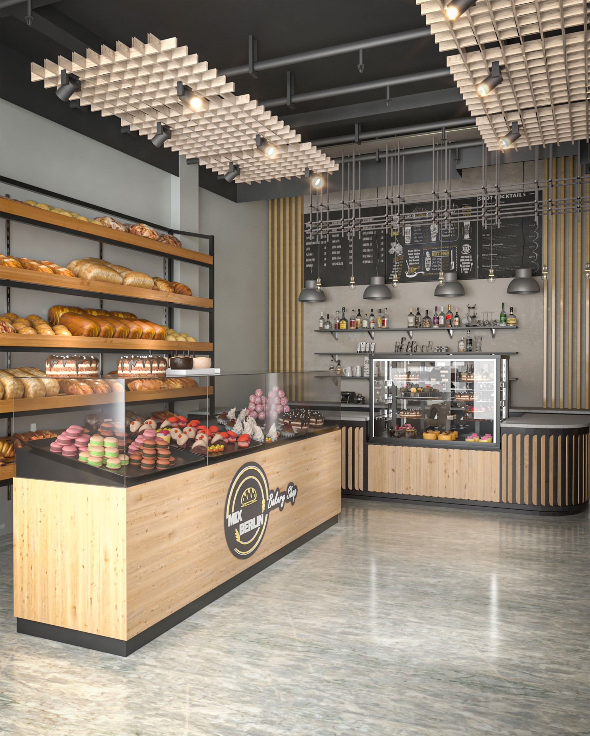 تصميم محل مخبوزات