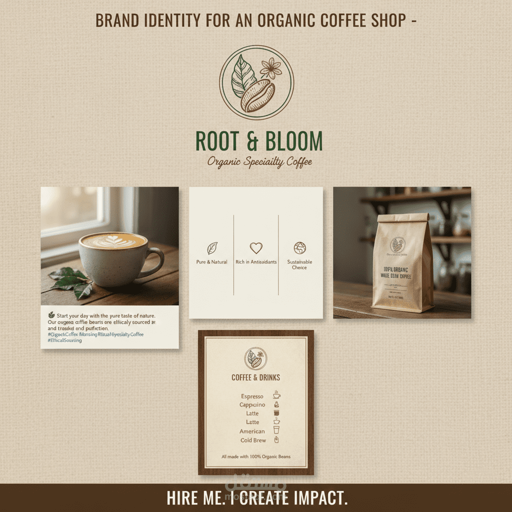 ROOT & BLOOM | Organic Coffee Branding & Visual Content Strategy