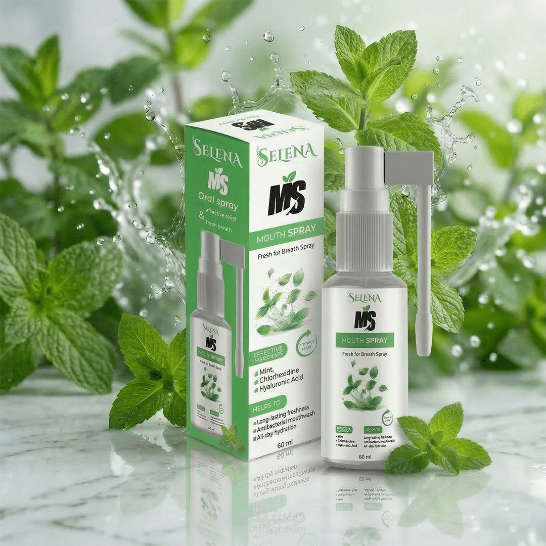 Mint Fresh Breath Spray Packaging Design