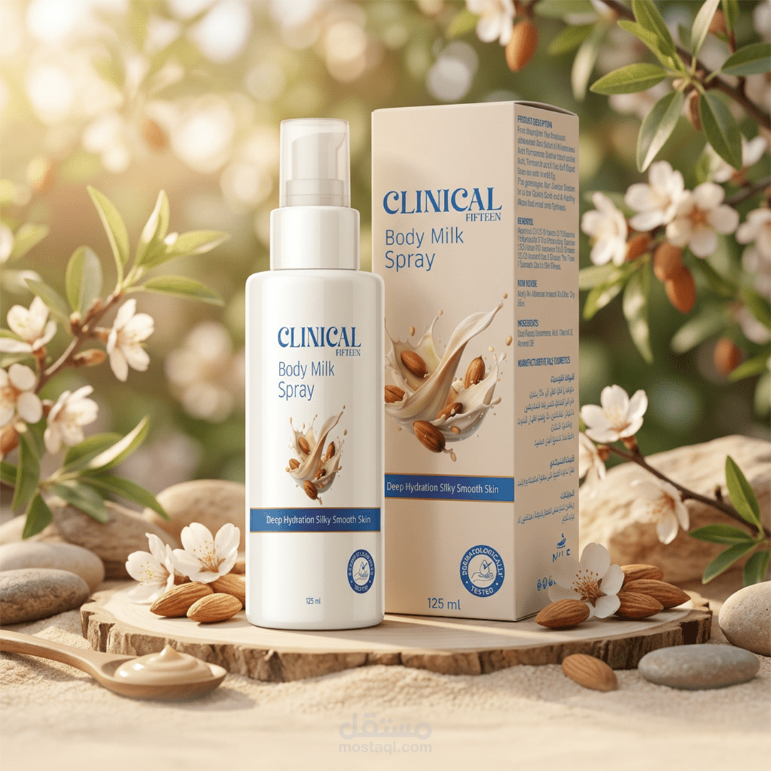 Body Milk Spray – Packaging Design & Visual Identity