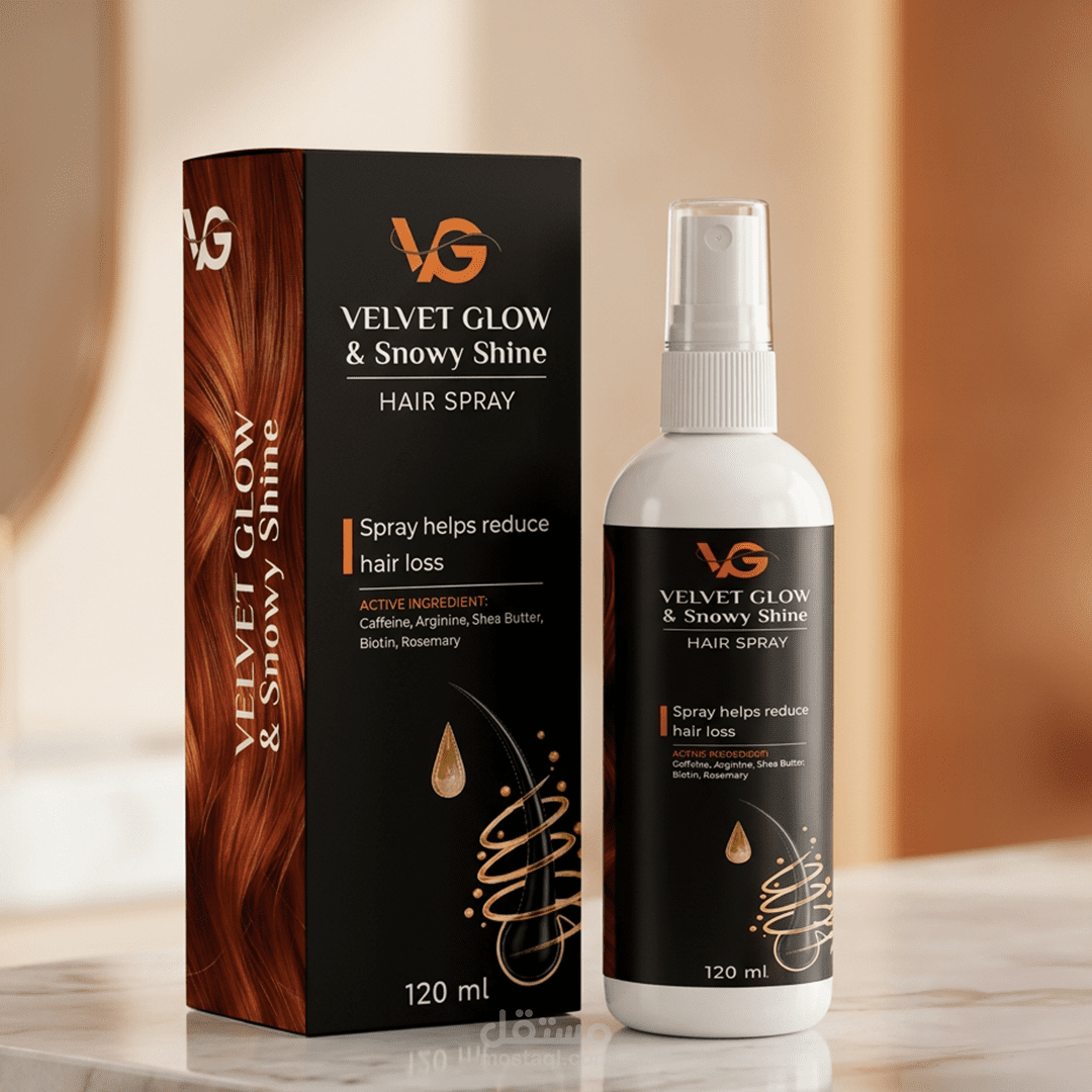 Hair Growth Spray – Packaging Design & Visual Identity