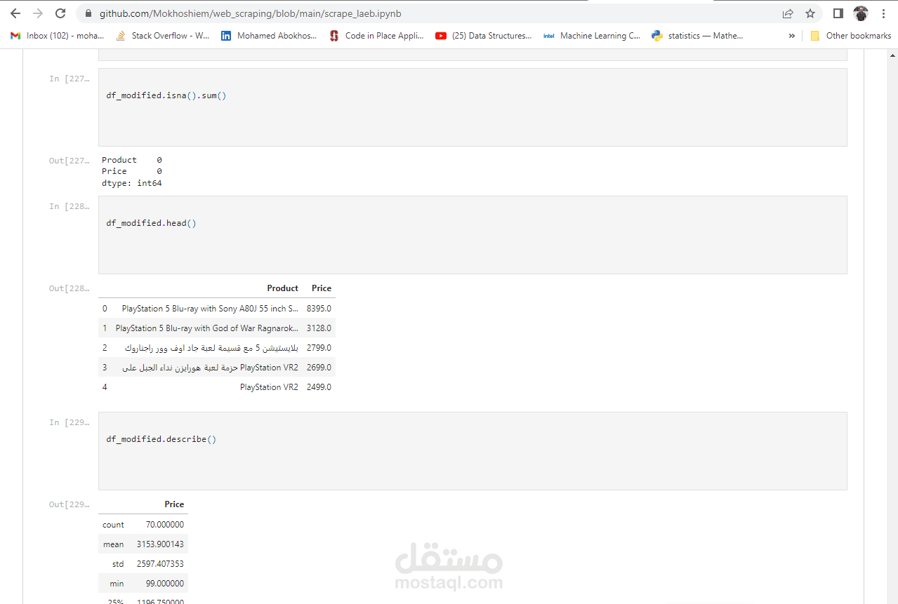 Scraping and cleaning data from a website