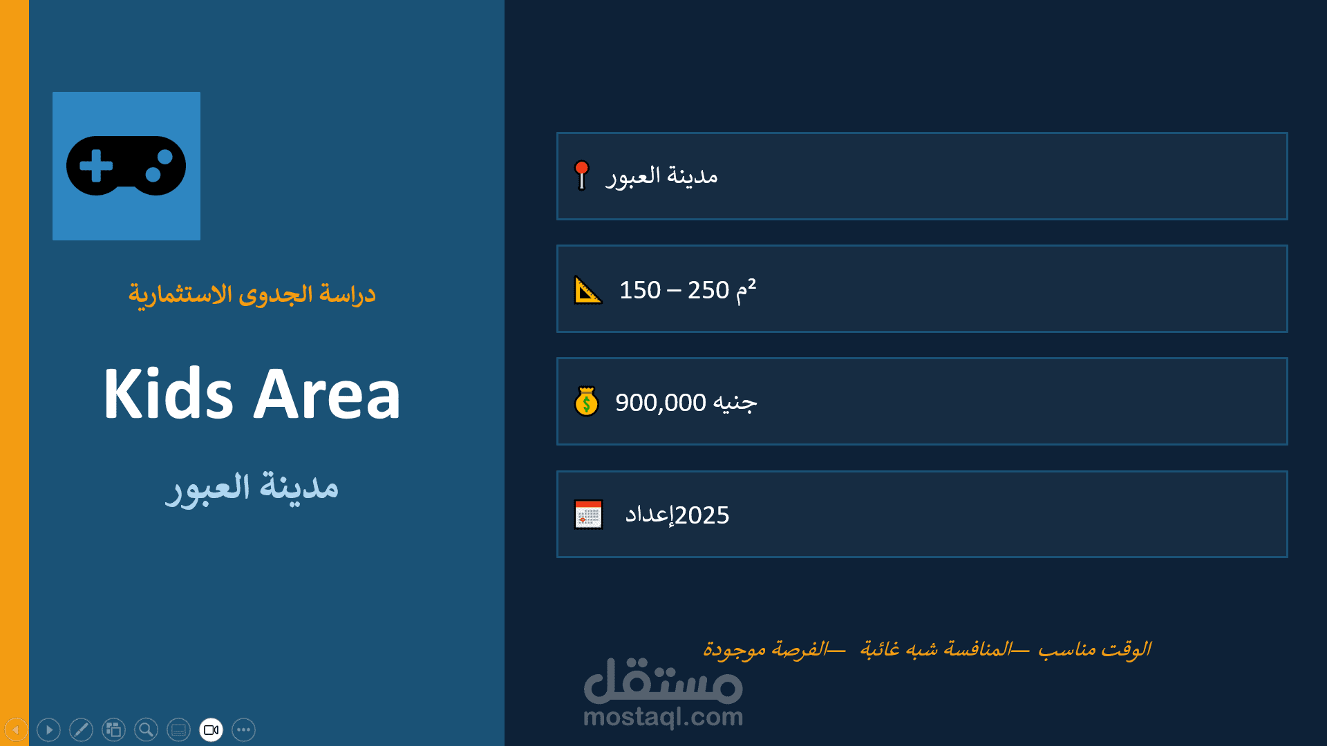 دراسة جدوى Kidz Area