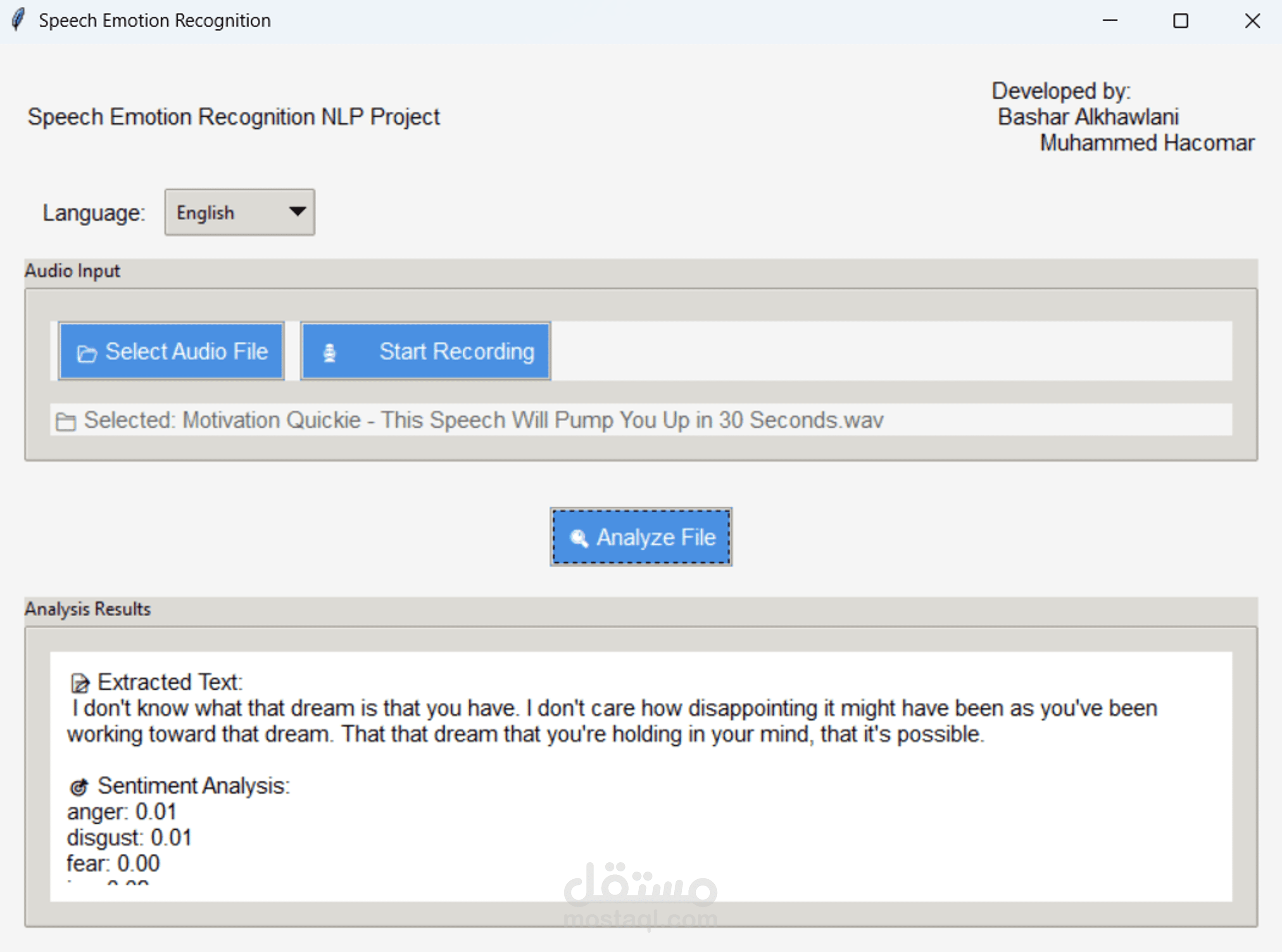 Sentiment Analysis from Voice باستخدام تقنيات معالجة اللغة الطبيعية NLP تطبيق تحليل مشاعر العملاء من الصوت