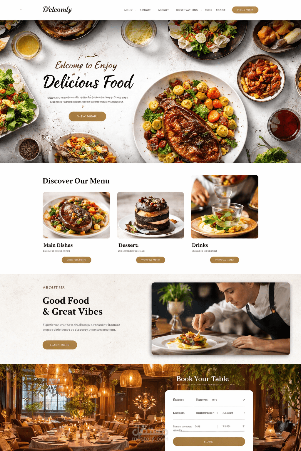 Website restaurant