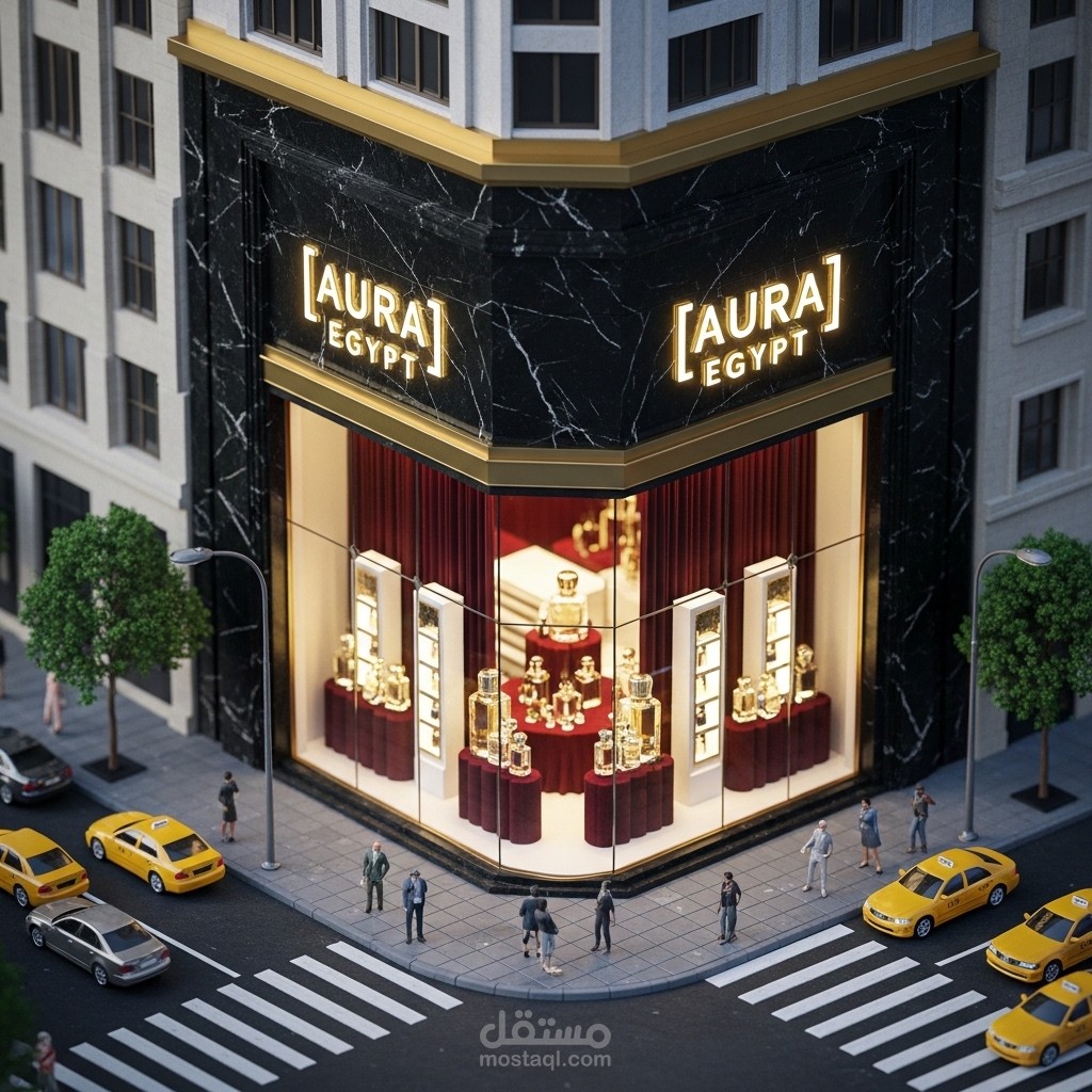 تصميم واجهات المتاجر الرقمية المجسمة (3D Digital Storefront Concepts)