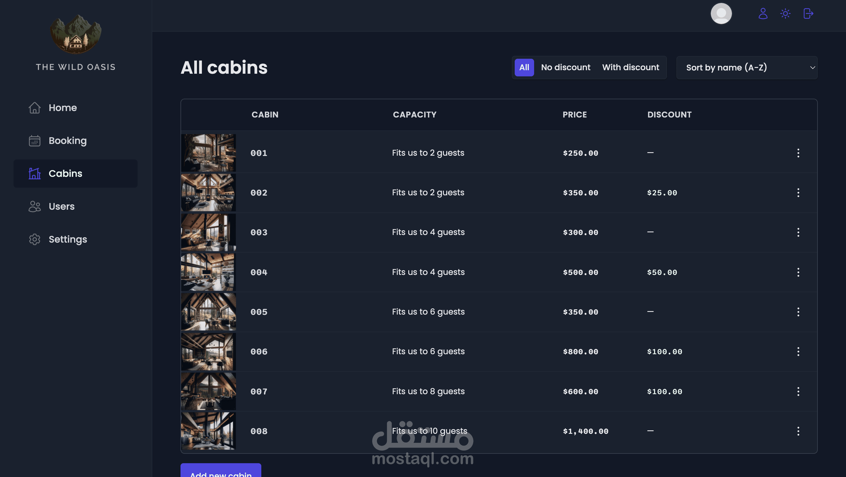 ذا وايلد أويسز | مشروع ريزاكت المتقدم الشامل (Capstone) ذا وايلد أويسز | مشروع ريزاكت المتقدم الشامل