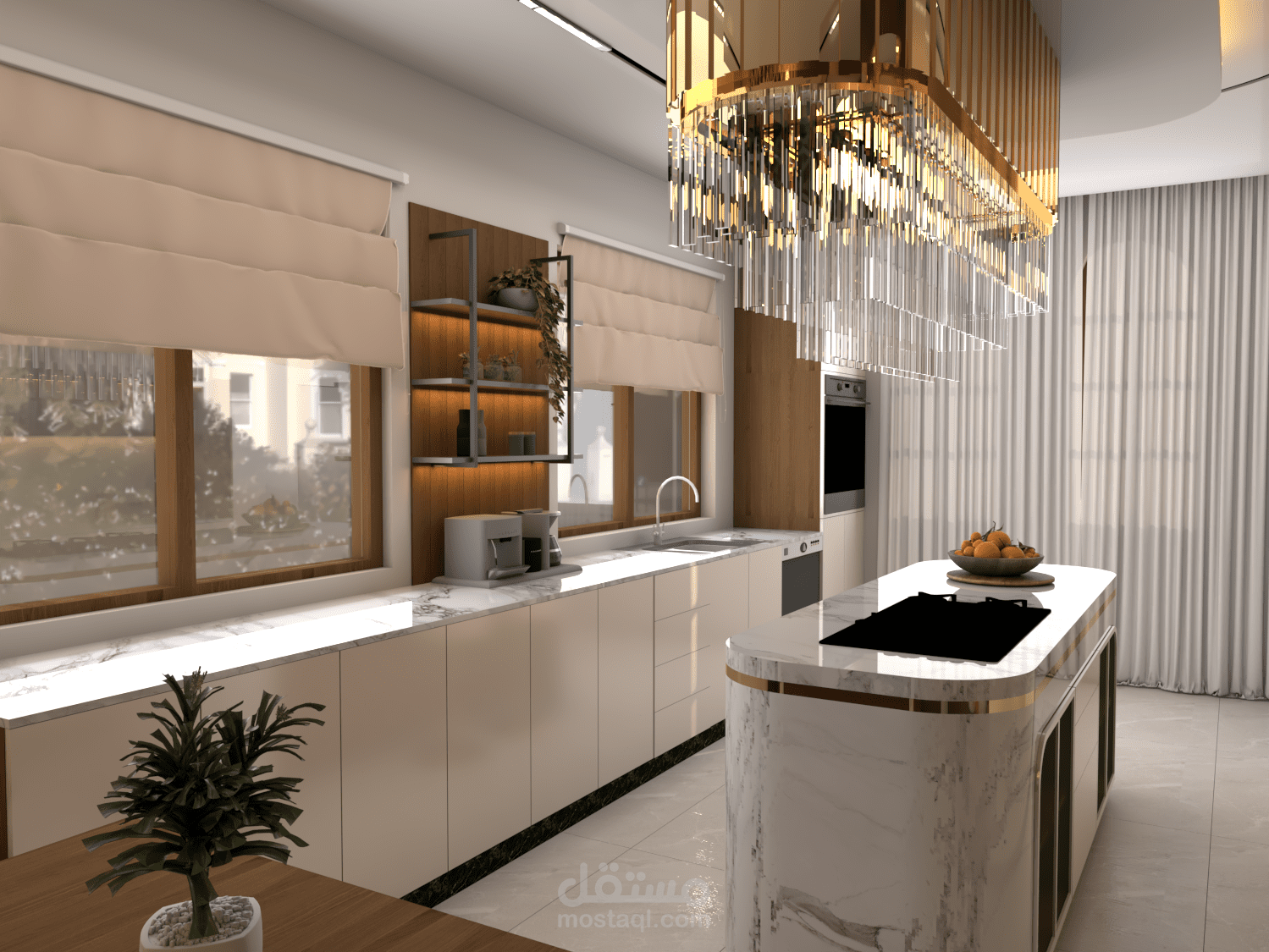 تصميم ديكور داخلي لمطبخ