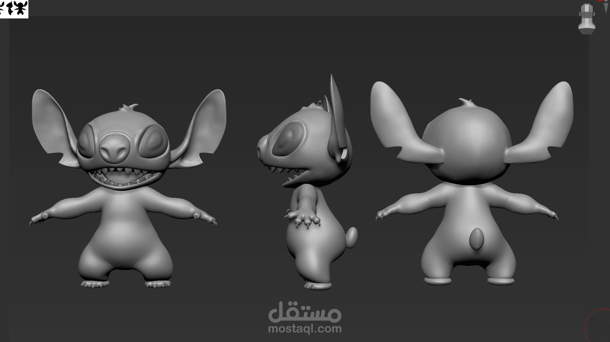 نحت شخصيه Stylized للاطفال
