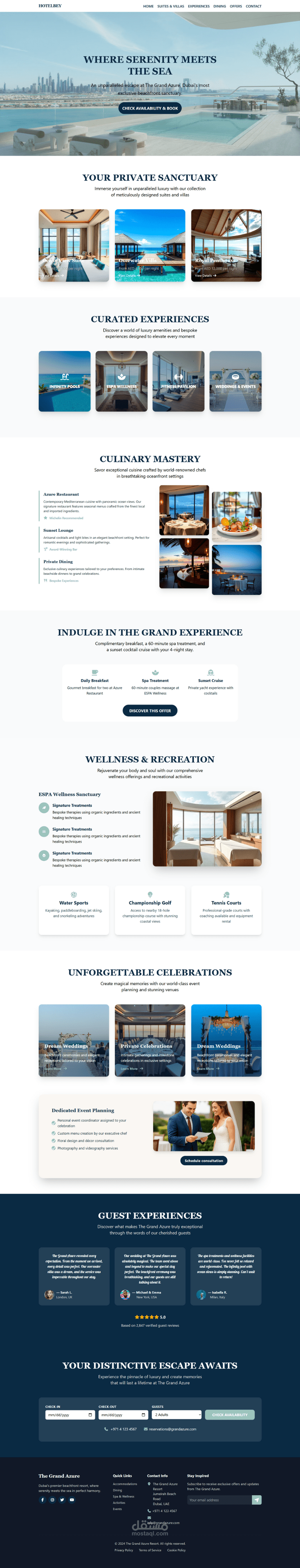 صفحة هبوط احترافية لفندق فاخر – احجز غرفتك بسهولة