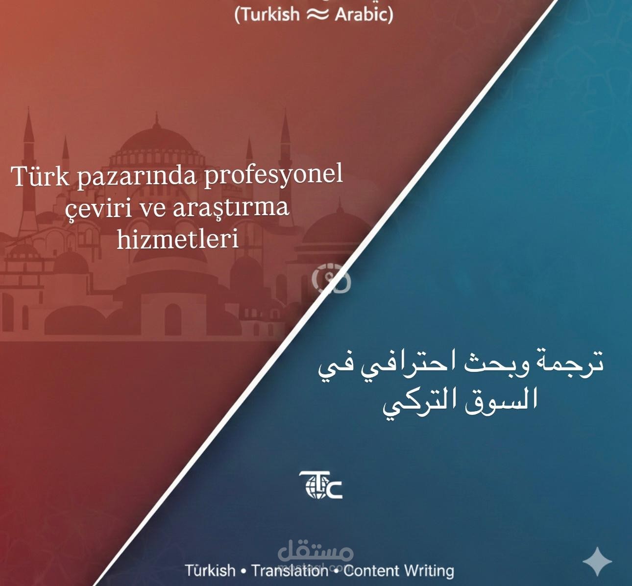 ترجمة احترافية وبحث ميداني(عربي- تركي)