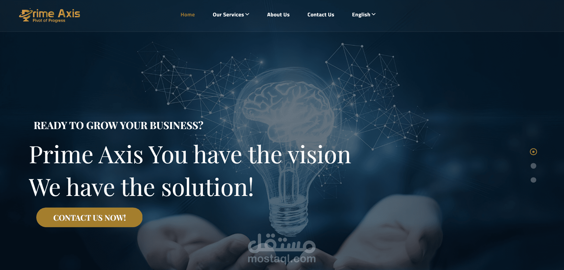 Primeraxis: موقع وردبريس ثنائي اللغة (RTL/LTR) ومتجاوب بالكامل (الأقوى والأكثر وضوحاً).