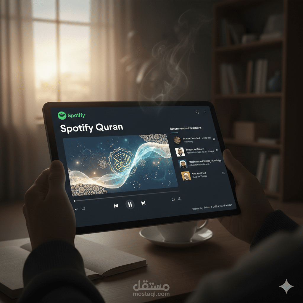 مونتاج وإنتاج تلاوة قرآنية بأسلوب احترافي وجذاب