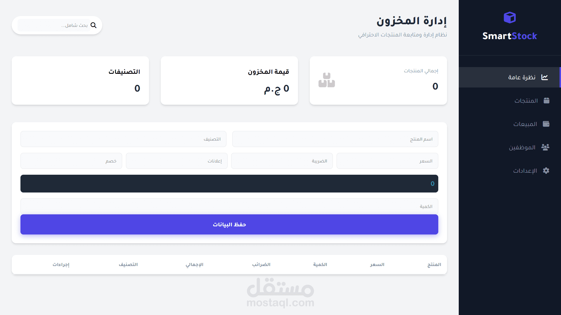 Smart Stock | Inventory Management Dashboard