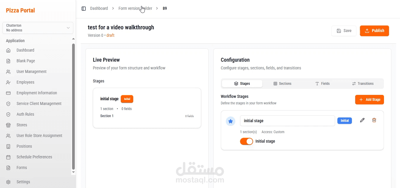 تطوير نظام إنشاء نماذج متكامل يشبه Google Forms وCognito Forms