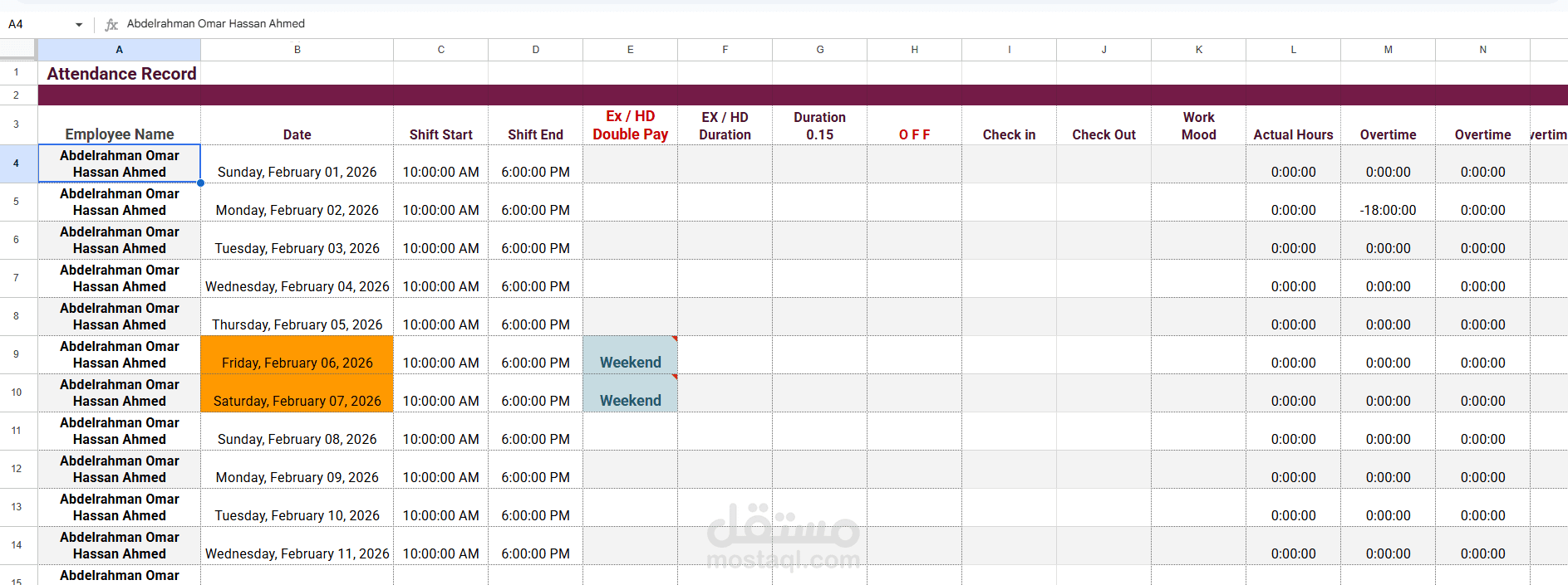 اعداد تقارير على google sheets