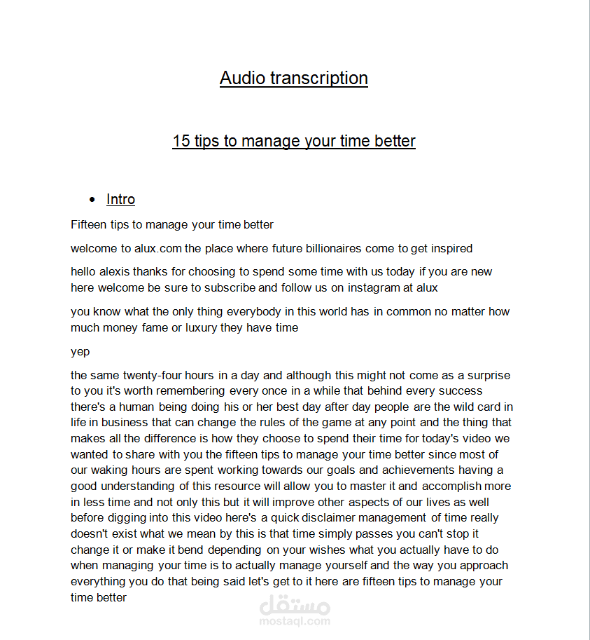 Professional Audio & Video Transcription with High Accuracy