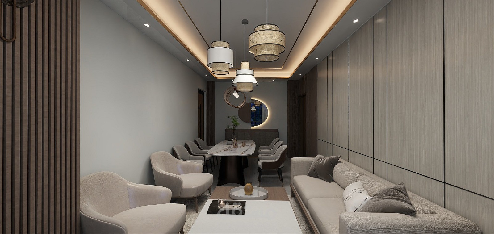 خدمات التصميم الداخلي والديكور للمشاريع السكنية والتجارية