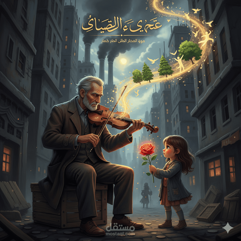 قصة عازف الصمت و حلم المدينة المنسية