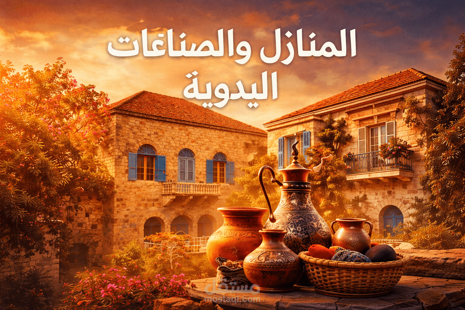 المنازل اللبنانية القديمة والصناعات اليدوية