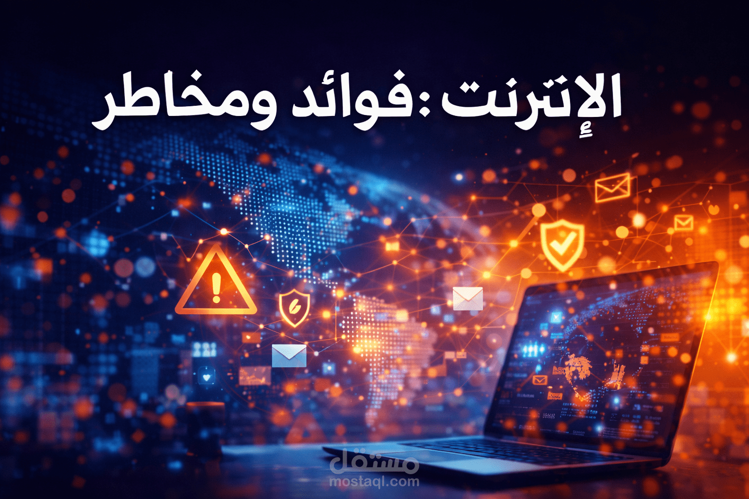 فوائد ومخاطر الإنترنت