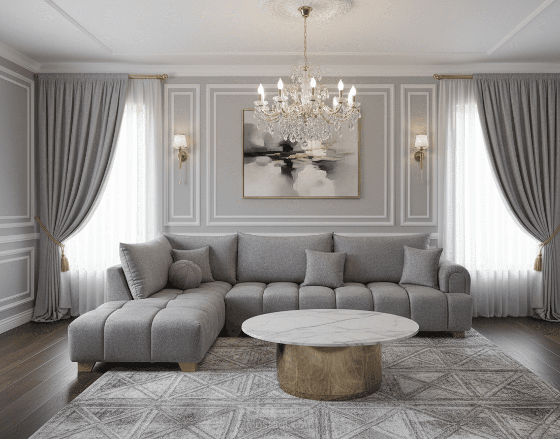 تصميم مجلس ضيوف ب اثاث محدد من شركة اثاث منزلي