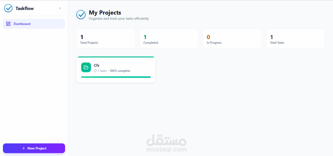 تطبيق متكامل لإدارة المهام (Task Flow) باستخدام Spring Boot وReact