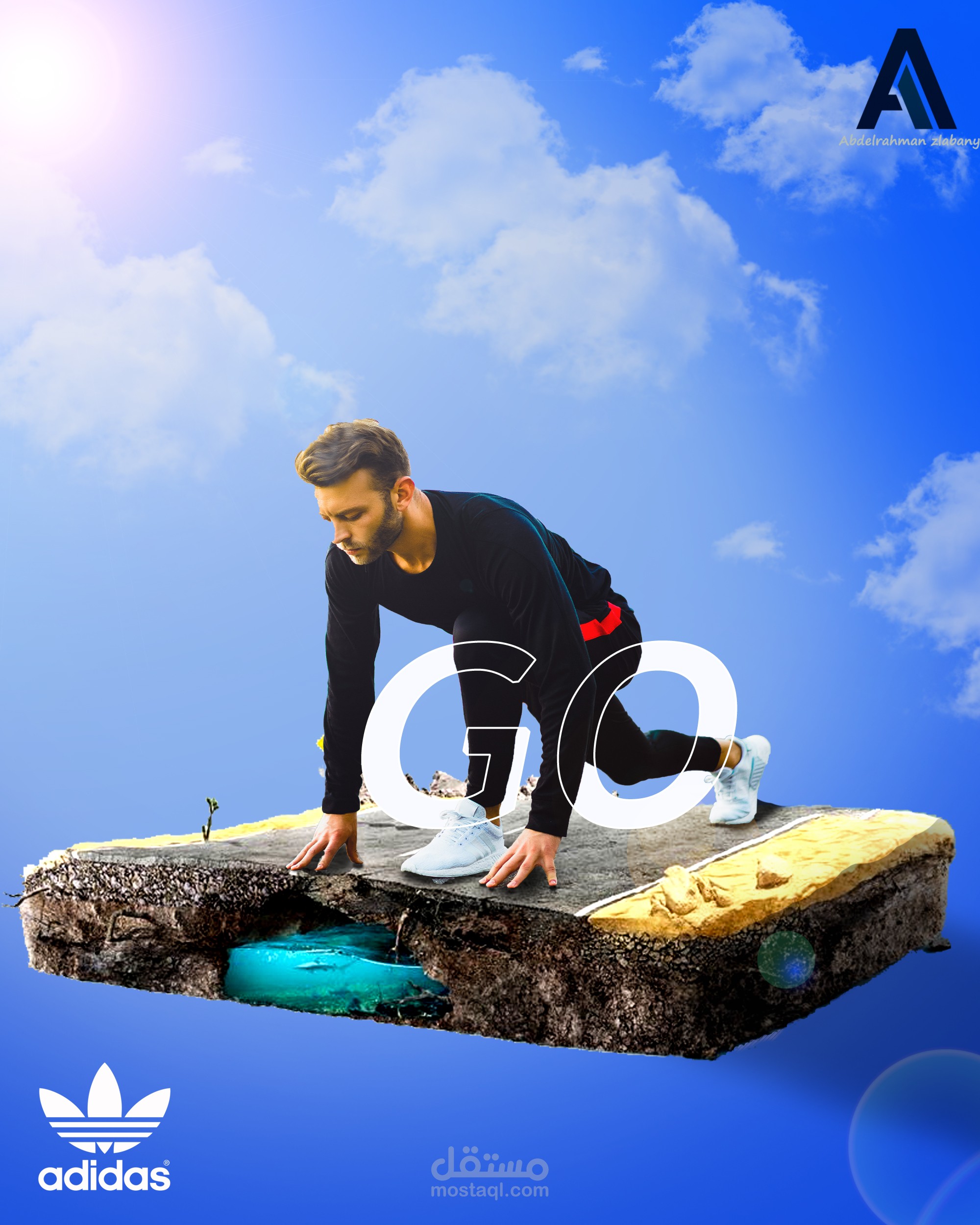 تصميم سوشيال ميديا adidas