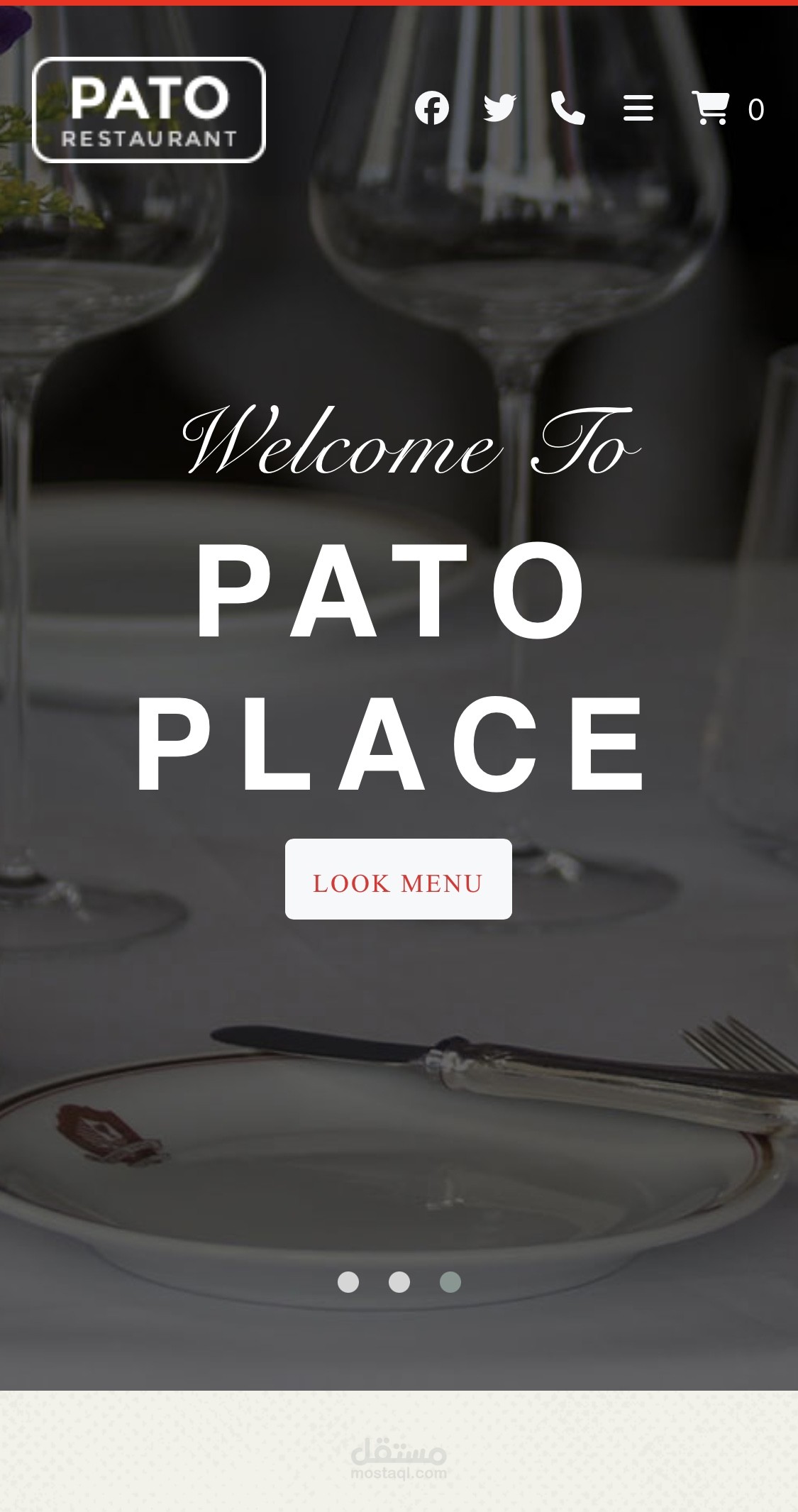Pato Restaurant Website | React.js