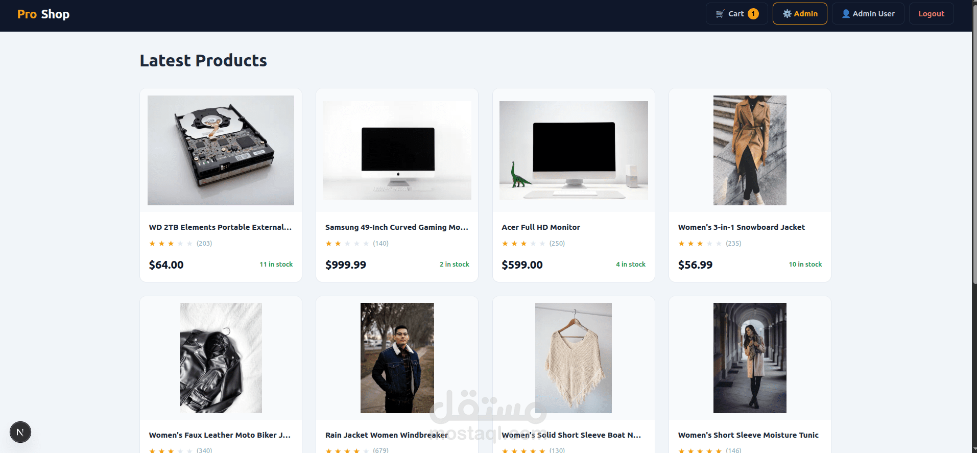 E-Commerce Web Application Using MERN Stack