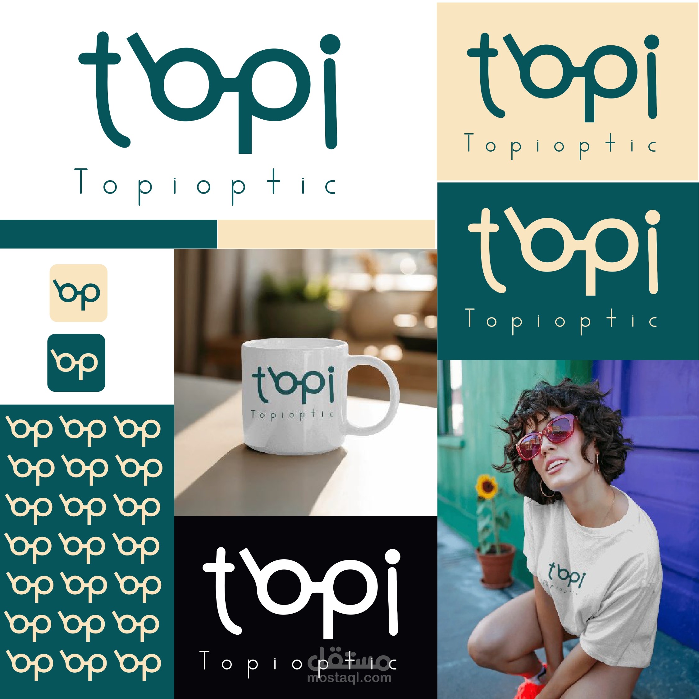 Topioptic: Minimalist Optical Brand Identity & Logo Design Project Overview