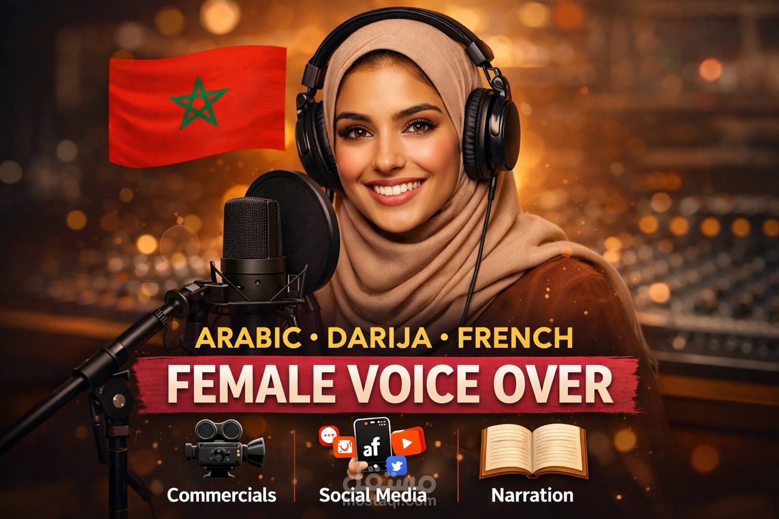 عينة صوتية باللغة العربية من آدائي