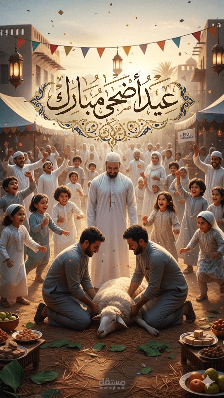 صورة تهنئة بعيد الأضحي
