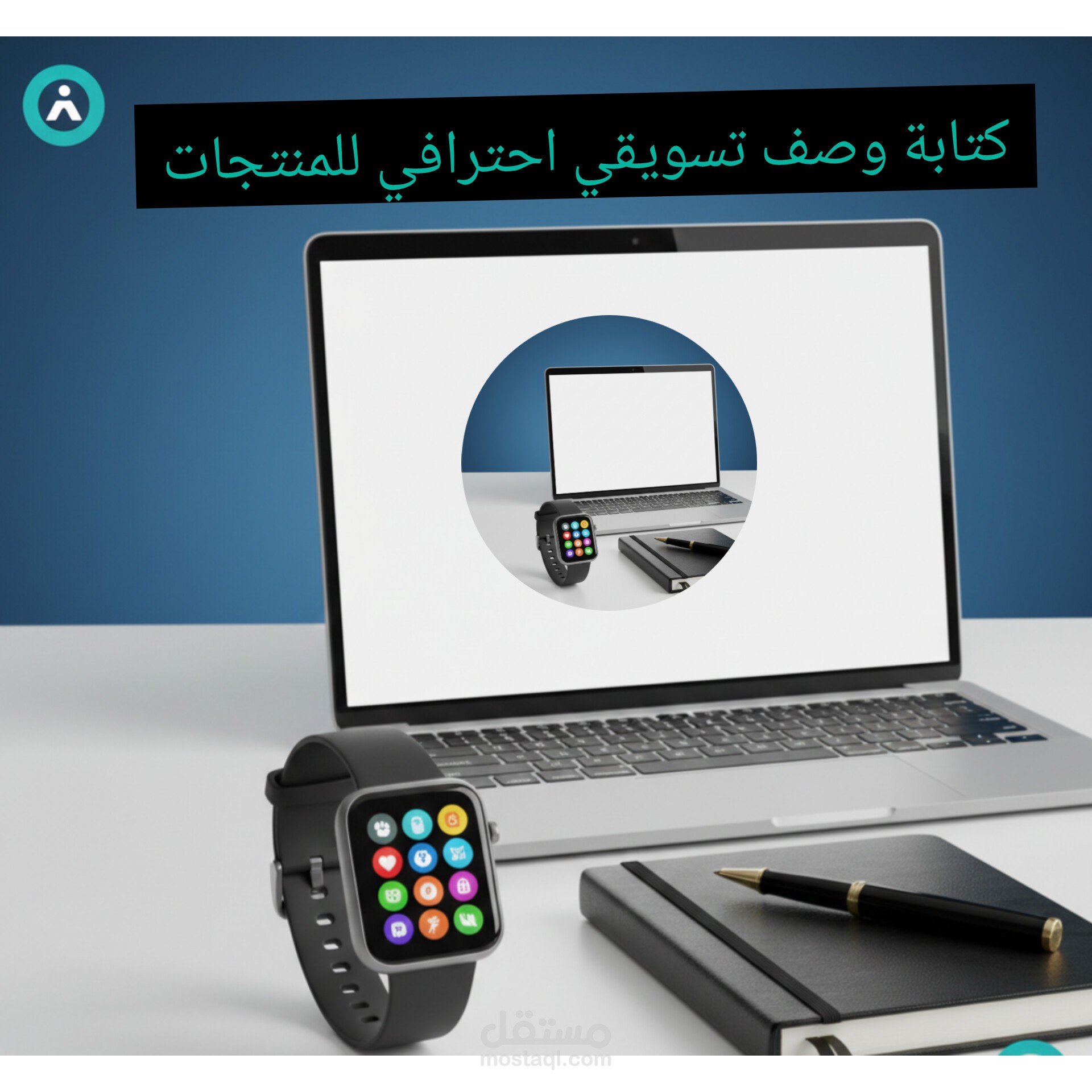 كتابة وصف تسويقي لمنتج إلكتروني (ساعة ذكية)