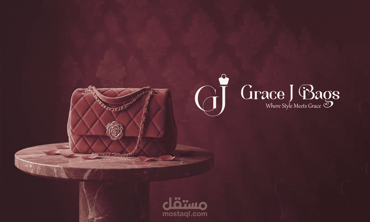 تصميم هوية بصرية فاخرة لعلامة تجارية للحقائب - Grace J Bags
