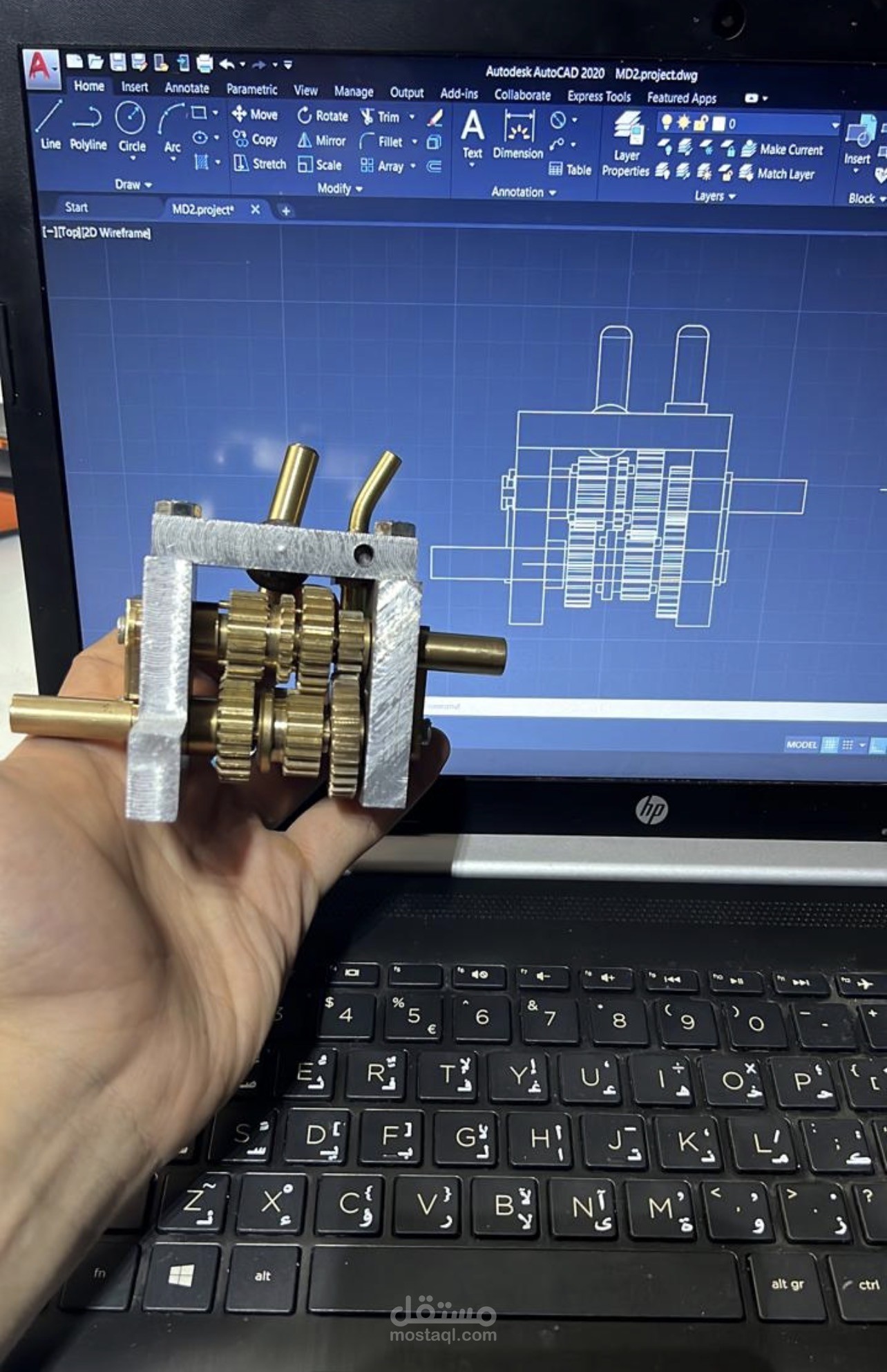 جيربوكس ناقل للحركة prototype