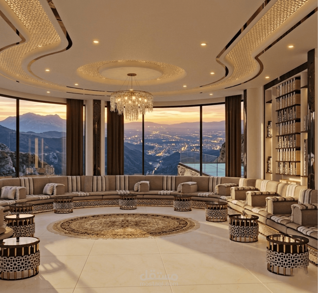 تصميم مجلس عربي يمني فاخر