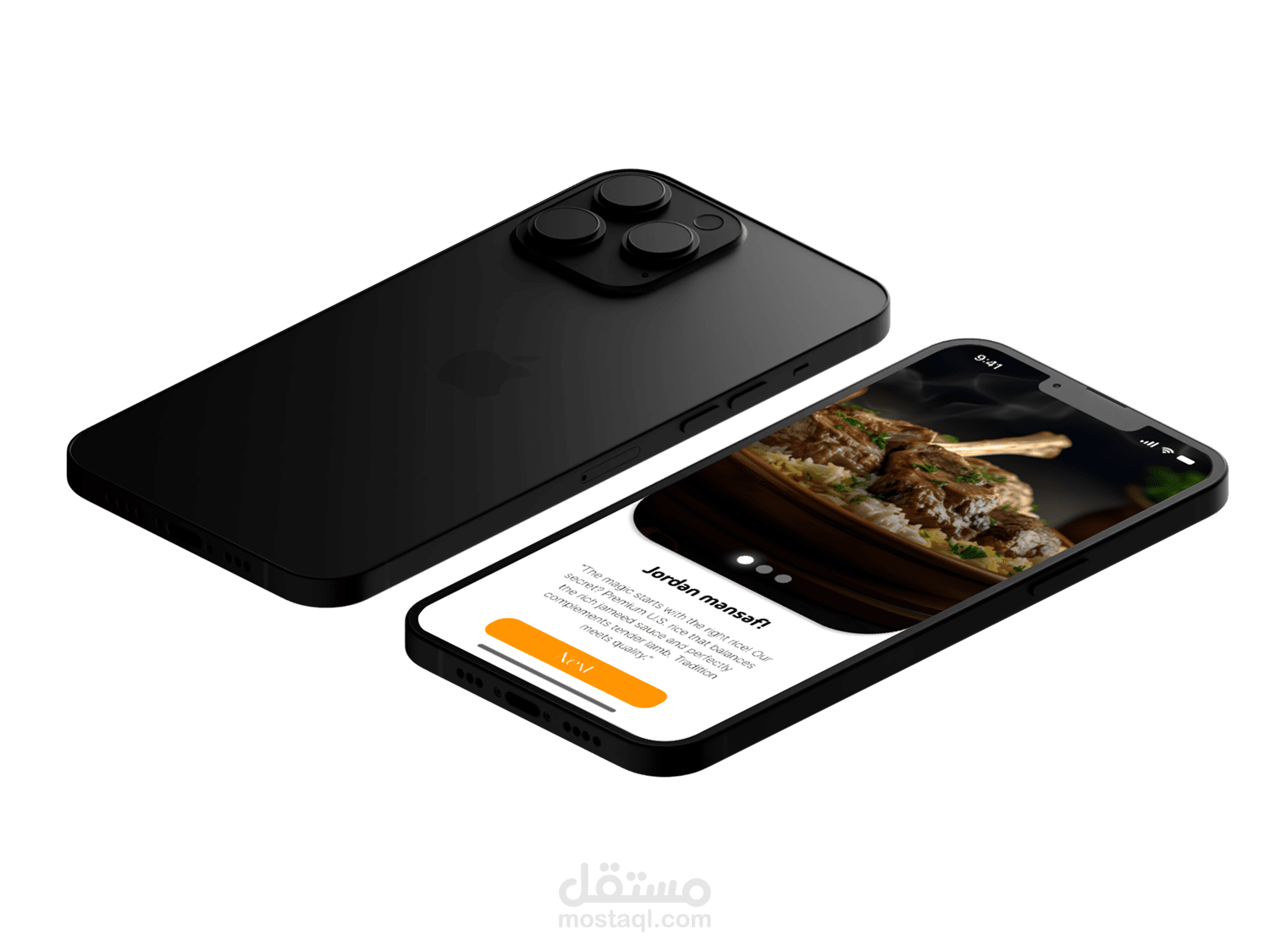 Restaurant UI screens design