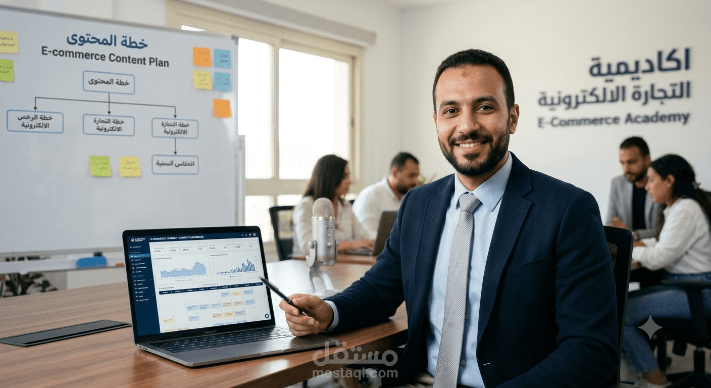 مدير محتوى (Content Manager) لأكاديمية تجارة إلكترونية