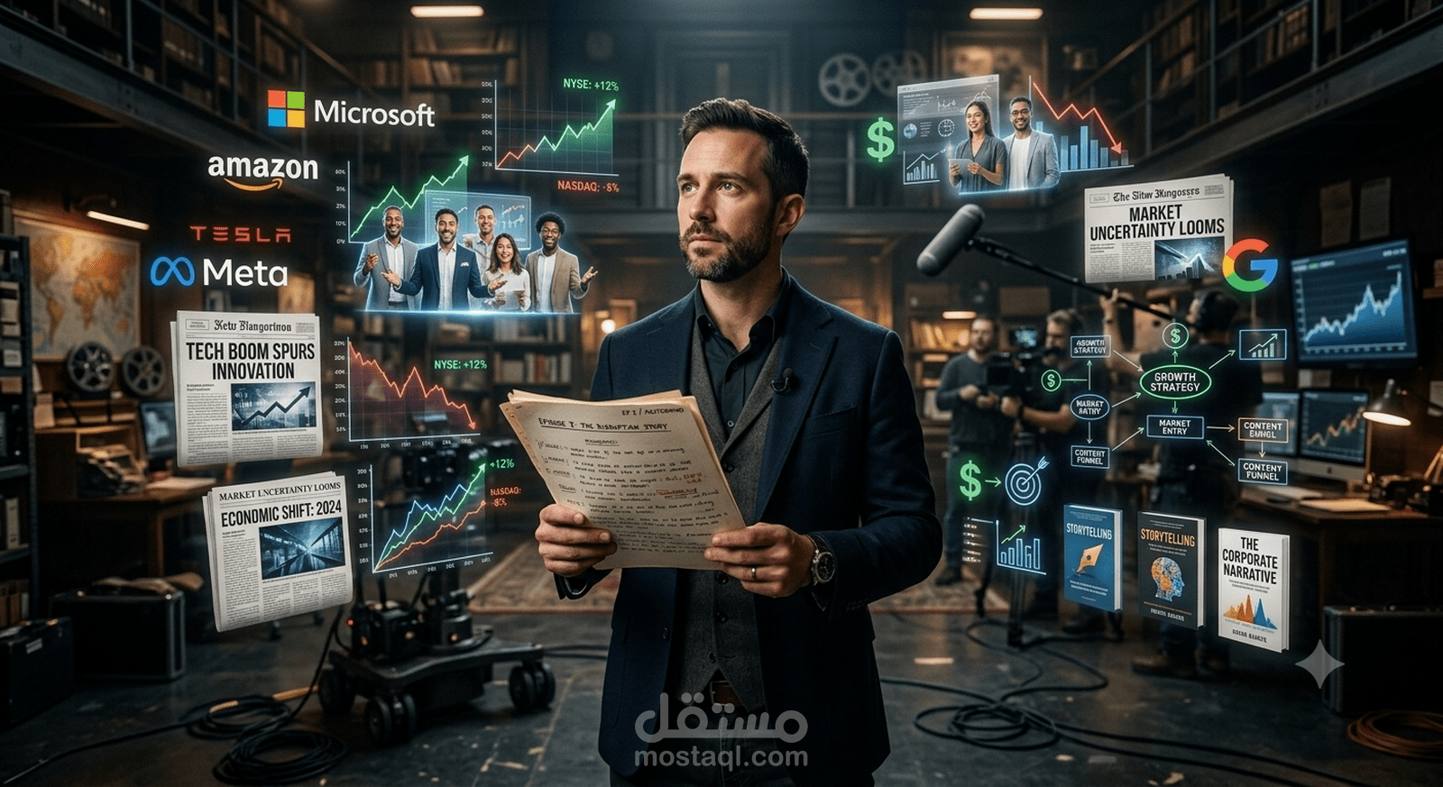 كاتب سكربتات يوتيوب محترف (أسلوب قصصي - Business Storytelling)