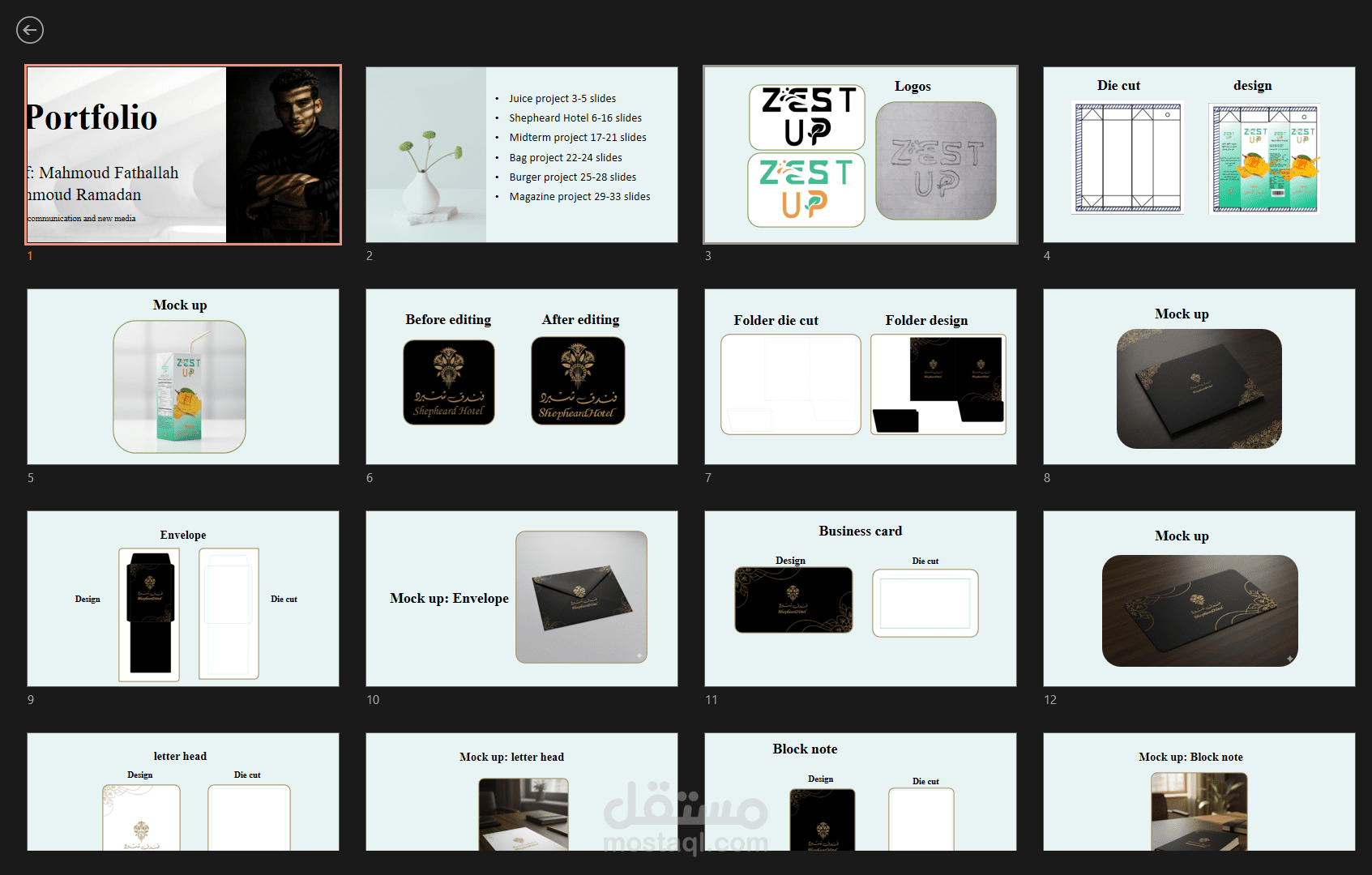 اعداد عروض تقديميه احترافيه